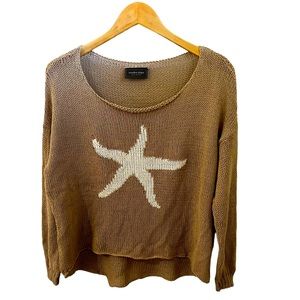 Anthropologie Wooden Ships Paola Buendia knitted crew neck lightweight sweater